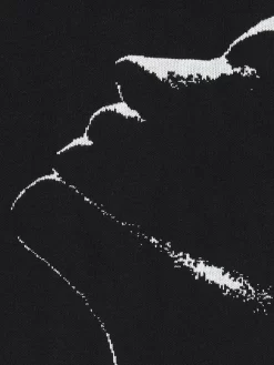 Öctagon Face Knitted Sweater - Black -ActiveWear Haven octagon face knitted sweater black 02