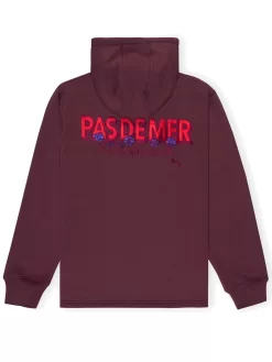Pas De Mer Fire Ants Pullover Hoody - Burgundy -ActiveWear Haven pasdemer fire ants hoody red 02 2