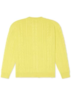 PAS DE MER LOGO Knitted Jumper - Yellow -ActiveWear Haven pasdemer logo knitted jumper yellow 03