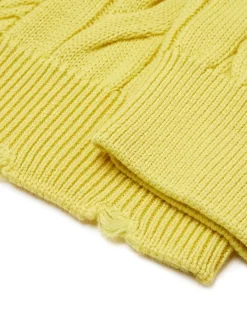 PAS DE MER LOGO Knitted Jumper - Yellow -ActiveWear Haven pasdemer logo knitted jumper yellow 04