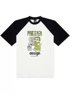 PAS DE MER Luca Design T-Shirt - Black Natural