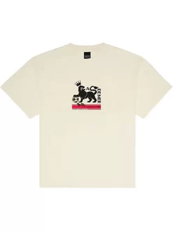 PAS DE MER Robbie Flower T-Shirt - Cream