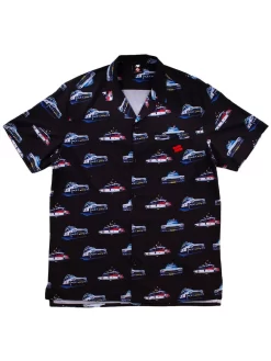 Pestle & Mortar X Ghostbusters Ecto-1 Bowling Shirt - Black