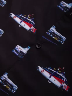 Pestle & Mortar X Ghostbusters Ecto-1 Bowling Shirt - Black -ActiveWear Haven pestle mortar ecto 1 bowling shirt black 03