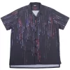 PMC X Matrix Digital Rain Bowling Shirt - Black