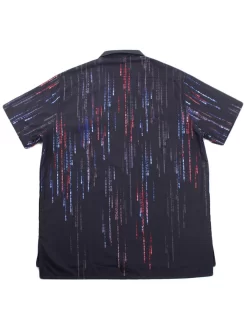 PMC X Matrix Digital Rain Bowling Shirt - Black -ActiveWear Haven pestle mortar matrix digital raining bowling shirt black 03