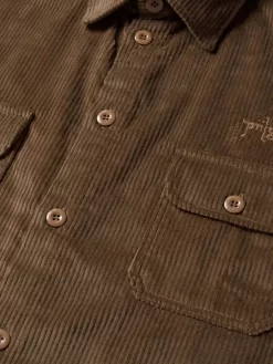 Piilgrim Girth Corduroy Shirt - Brown -ActiveWear Haven pilgrim girth shirt brown 04