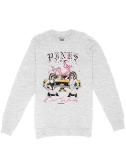 Playdude Pinks Sweatshirt - Ash Grey