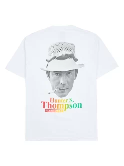 Pleasures X Hunter S Thompson Take The Ride T-Shirt - White -ActiveWear Haven pleasures no smoking t shirt white 03