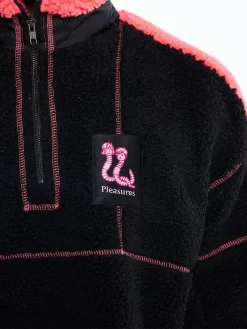 Pleasures Rewind Quarter Zip - Black -ActiveWear Haven pleasures rewind quarter zip black 03