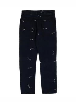 Pleasures Safety Pin 5 Pocket Denim - Black -ActiveWear Haven pleasures safety pin 5 pocket denim black 03