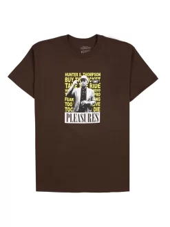 Pleasures X Hunter S Thompson No Smoking T-Shirt - Brown