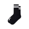 Polar Rib Socks Happy Sad - Black