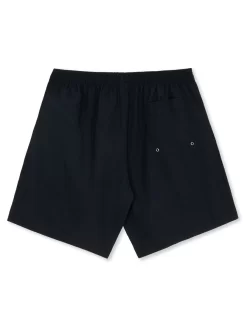 Polar Square Stripe Swim Shorts - Black Jade Green -ActiveWear Haven polar square stripe shorts black green 02