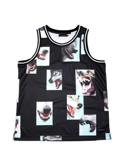 Raised By Wolves Alpha Troop Basketball Jersey - Black