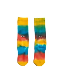 Raised By Wolves Fuck Off Socks Crew Socks - Rainbow