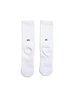 Raised By Wolves Fuck Off Socks Crew Socks - White