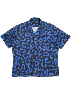 Raised By Wolves Peace Camo Camp Shirt - Black