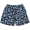 Raised By Wolves Peace Camo Water Shorts - Black
