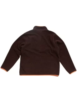 Raised By Wolves Sherpa Fleece Half Zip - Chocolate -ActiveWear Haven raised by wolves sherpa fleece half zip chocolate 03