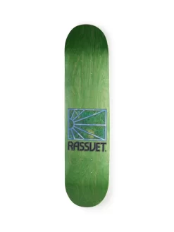 Rassvet Sun Collage Skateboard Deck - Light Green