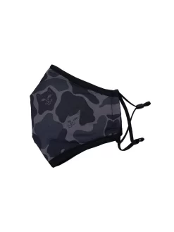 RIPNDIP Blackout Camo Ventilator Face Mask - Black Camo