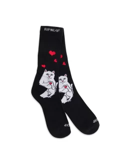 RIPNDIP Nermal Loves Socks - Black -ActiveWear Haven ripndip nermal loves socks black 03