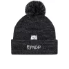 RIPNDIP Lord Nermal Pom Beanie - Black Charcoal