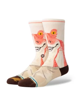 STANCE X Star Wars Jar Jar Crew Socks - Vintage White