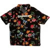 StreetX Floral Wordmark S/S Shirt - Black