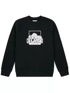 X-Large OG Doodle Chimp Crewneck - Black
